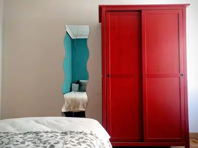 Cama o camas de una habitación en A pocos minutos del centro con PARKING GRATIS en el edificio Nº REGISTRO Vu-74