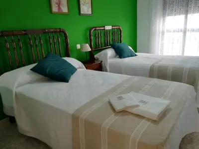 Cama o camas de una habitación en Casa Rural La Herencia