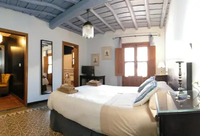 Cama o camas de una habitación en La Herrera lll