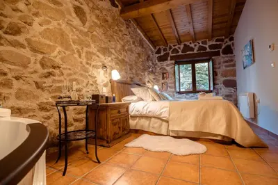 Cama o camas de una habitación en El Pajar de Tío Mariano