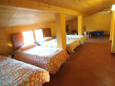 Cama o camas de una habitación en Casa Rural Balcón del Camino Viejo