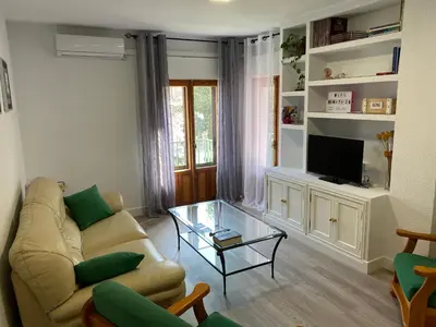 Una televisión o centro de entretenimiento en Apartamento Dacosta