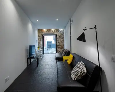 Zona de estar de El Estudio de La Artista - El casar de Leo