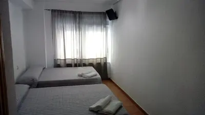 Cama o camas de una habitación en Plaza de España