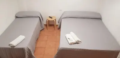 Cama o camas de una habitación en Plaza de España