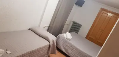 Cama o camas de una habitación en Plaza de España