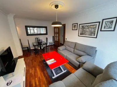 Una televisión o centro de entretenimiento en Apartamento Reyes de España / Free Parking & Wi Fi