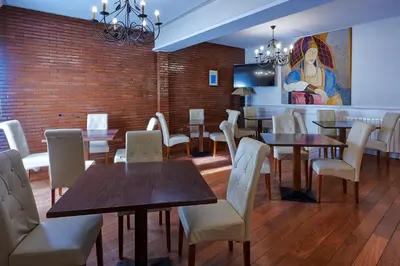 Zona de estar de Hotel Las Cabañas