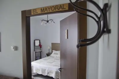 Cama o camas de una habitación en Casa Rural Los Mayorales
