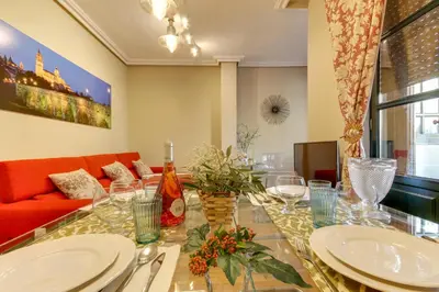 Zona de estar de Central Quality Apartment Spa Salamanca