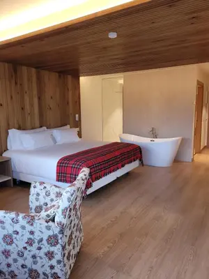 Cama o camas de una habitación en La Mira de Gredos