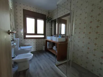Un baño de Casa Rural Santa Bárbara