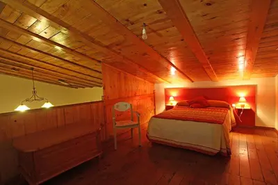 Cama o camas de una habitación en Casa Rural Casa de las Aves