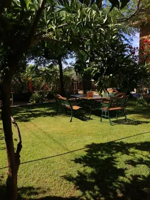 Jardín al aire libre en Casa rural Las Erillas