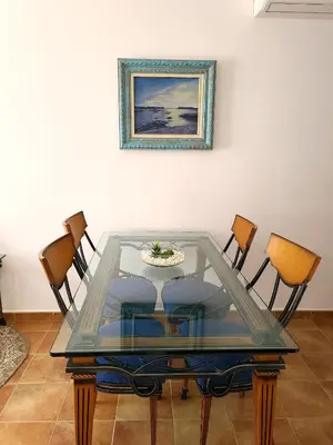 Zona de estar de Casa en el valle del tietar