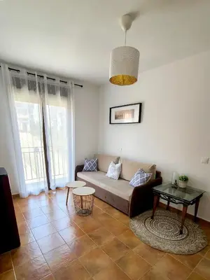 Zona de estar de Casa en el valle del tietar