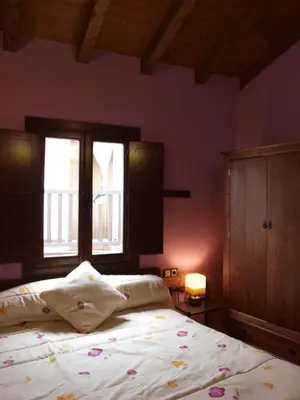 Cama o camas de una habitación en La Estrella de David, Apartamentos Rurales