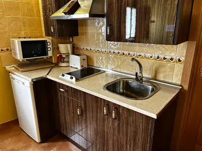 Una cocina o zona de cocina en La Estrella de David, Apartamentos Rurales