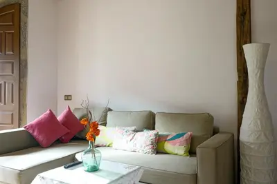 Zona de estar de Casa Jardín de la Plata