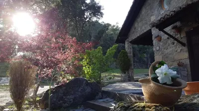 Jardín al aire libre en Casa rural La Borriquita