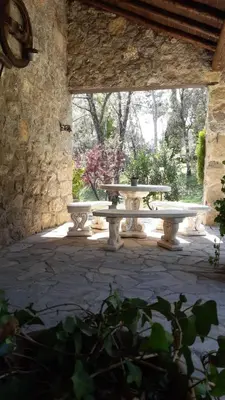 Jardín al aire libre en Casa rural La Borriquita
