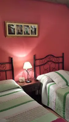 Cama o camas de una habitación en Casa Rural El Arroyo