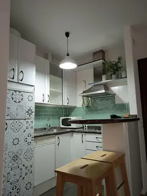 Una cocina o zona de cocina en At Plaza del Duque