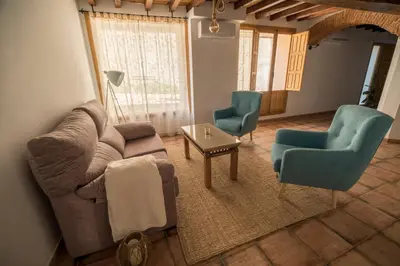 Zona de estar de Casa Rural el Rincón de Monfragüe