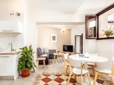 Zona de estar de Apartamentos Plaza Mayor 35