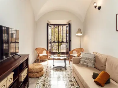Zona de estar de Apartamentos Plaza Mayor 35