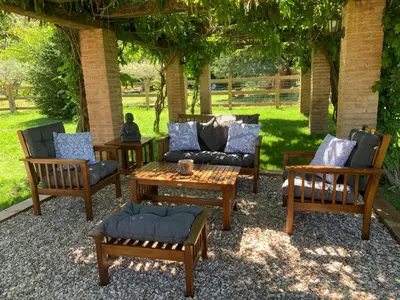 Jardín al aire libre en Casa Rural La Joya