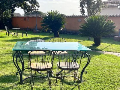 Jardín al aire libre en Casa Rural La Joya