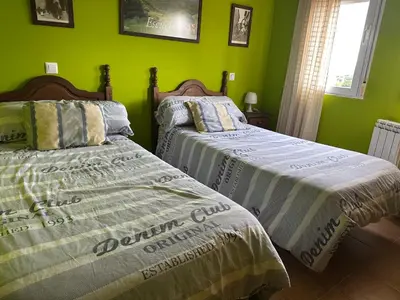 Cama o camas de una habitación en Casas Encinares