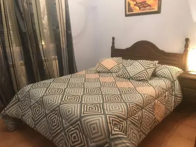 Cama o camas de una habitación en Casas Encinares