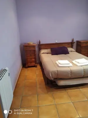 Cama o camas de una habitación en Casa rural Las Mareas