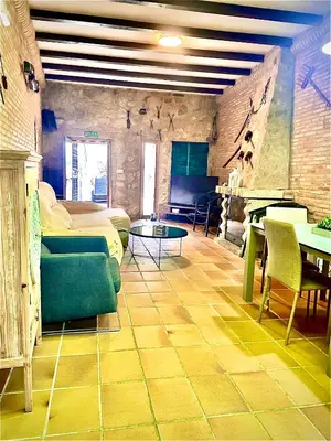 Zona de estar de LA CASONA DE BAUTISTA 4 estrellas con piscina montanchez CACERES