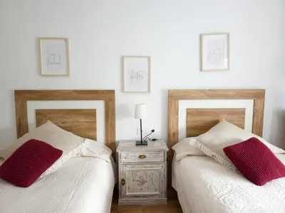 Cama o camas de una habitación en La Casita de Rosa - Sierra de Francia