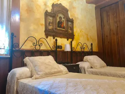 Cama o camas de una habitación en Casa rural del labrador