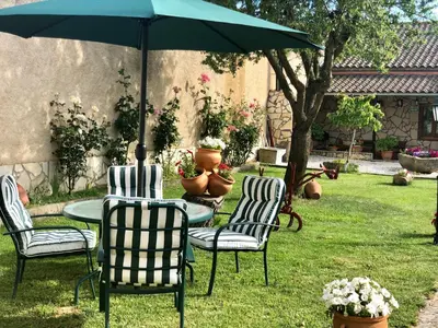 Jardín al aire libre en Casa rural del labrador