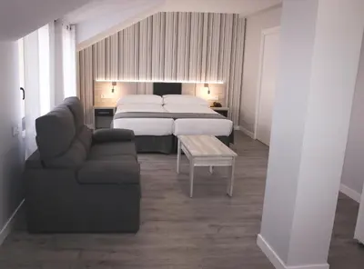 Cama o camas de una habitación en Parque Florida