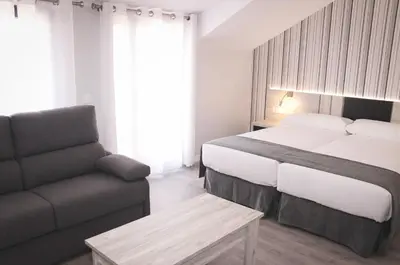 Cama o camas de una habitación en Parque Florida