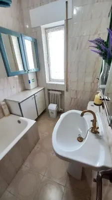 Un baño de Casa Rural Alameda con chimenea y jardín