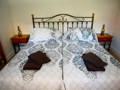Cama o camas de una habitación en Casa Rural el Reencuentro 