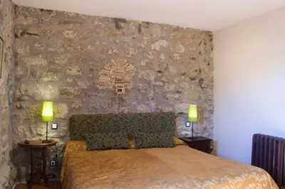 Cama o camas de una habitación en Posada Palacio Manjabalago