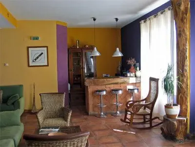 Zona de estar de Posada Tresmentiras