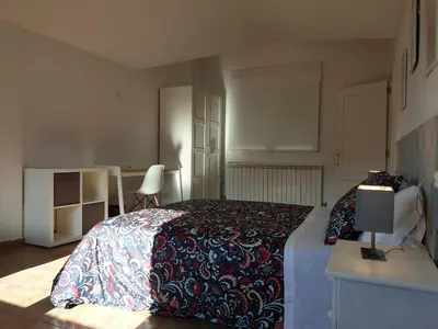 Cama o camas de una habitación en Portales de Pizarro