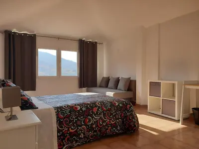 Cama o camas de una habitación en Portales de Pizarro