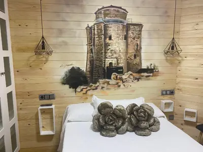 Cama o camas de una habitación en Alojamiento LA DUQUESITA