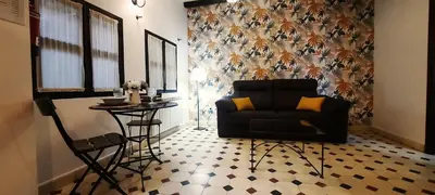 Zona de estar de Apartamentos Rurales El Zarzo