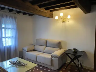 Zona de estar de Apartamentos Rurales El Zarzo